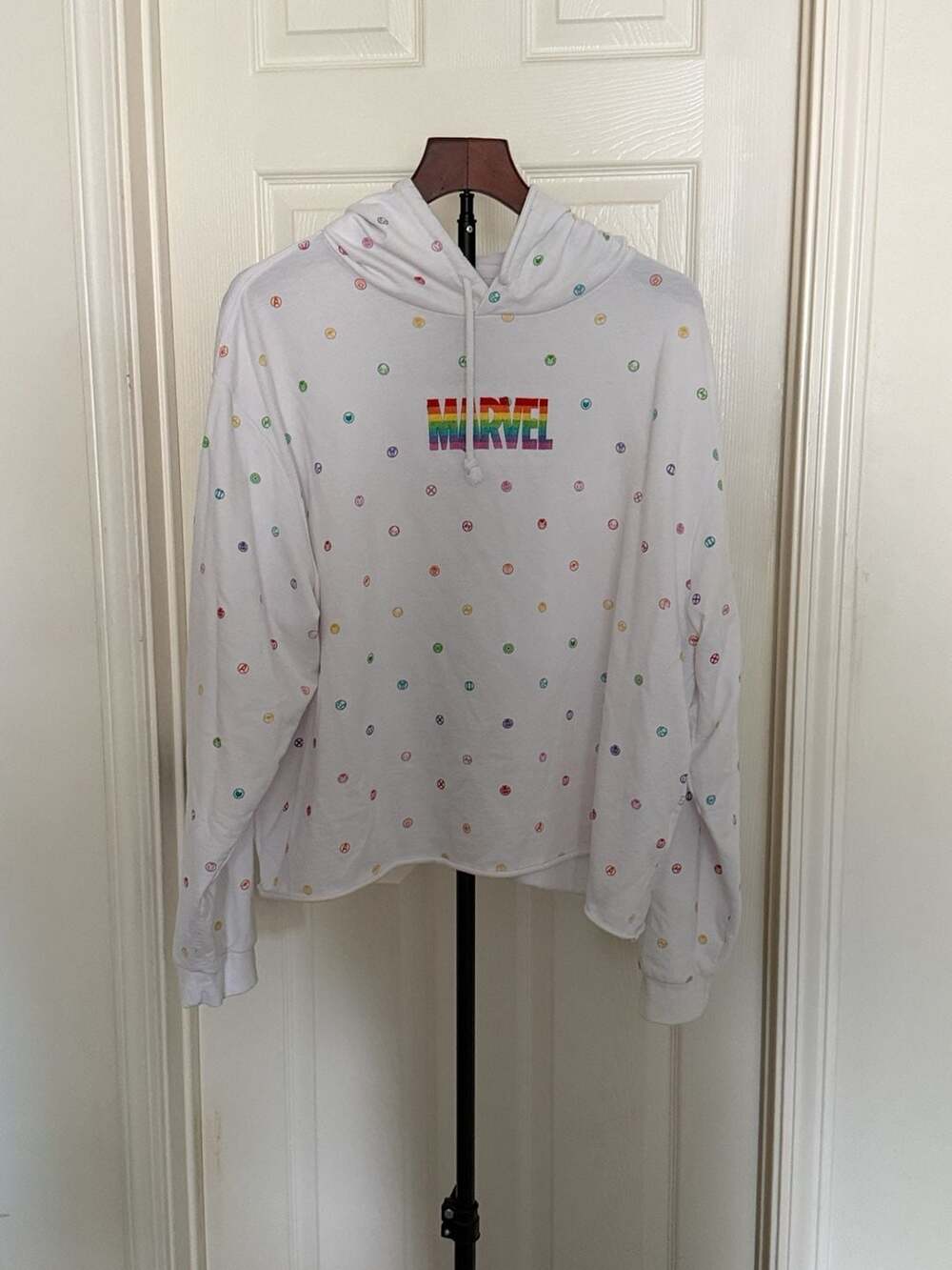 Marvel Pride Rainbow Logo Hoodie Size 2X